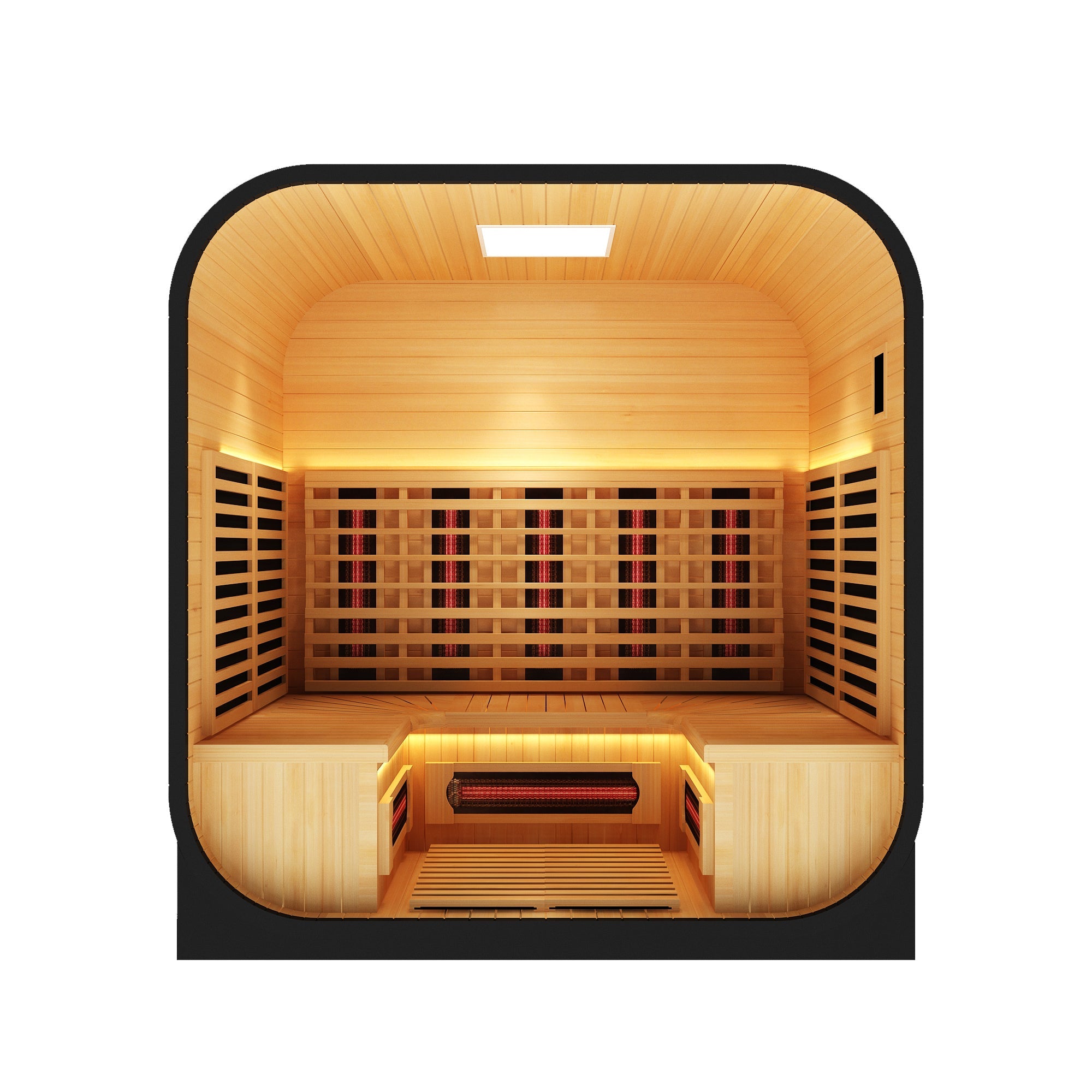 El Capitan 4-Person Outdoor Full Spectrum Infrared Sauna with Full-Body Medical-Grade Red Light Therapy and Smart WiFi App Control