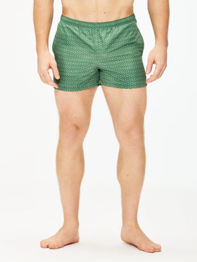 Ron Dorff Swim Shorts with Nordic Line Pattern