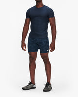 VUORI STRATO TECH TEE NAVY HEATHER