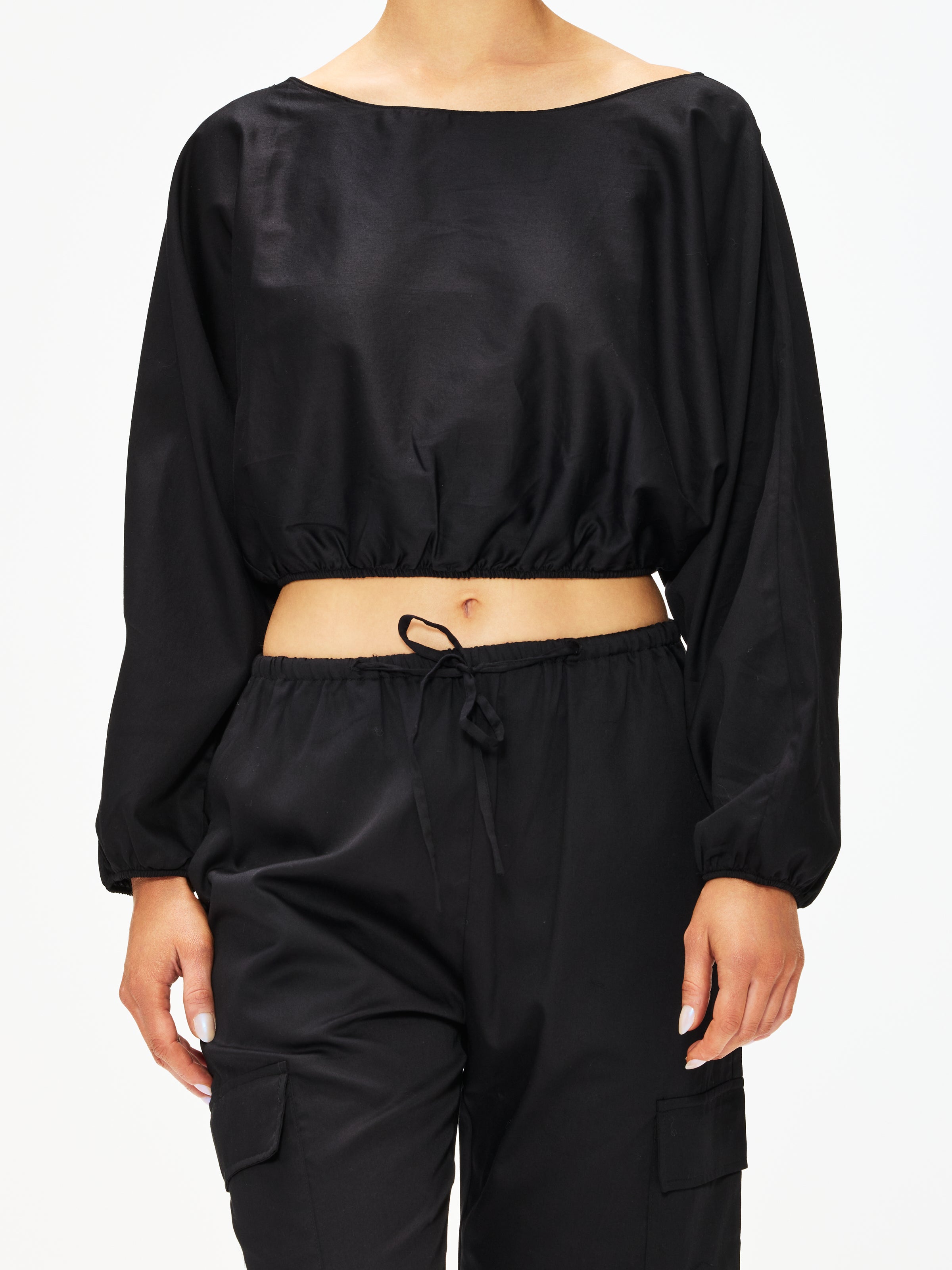 Leset Yoko Long Sleeve Blouson Top