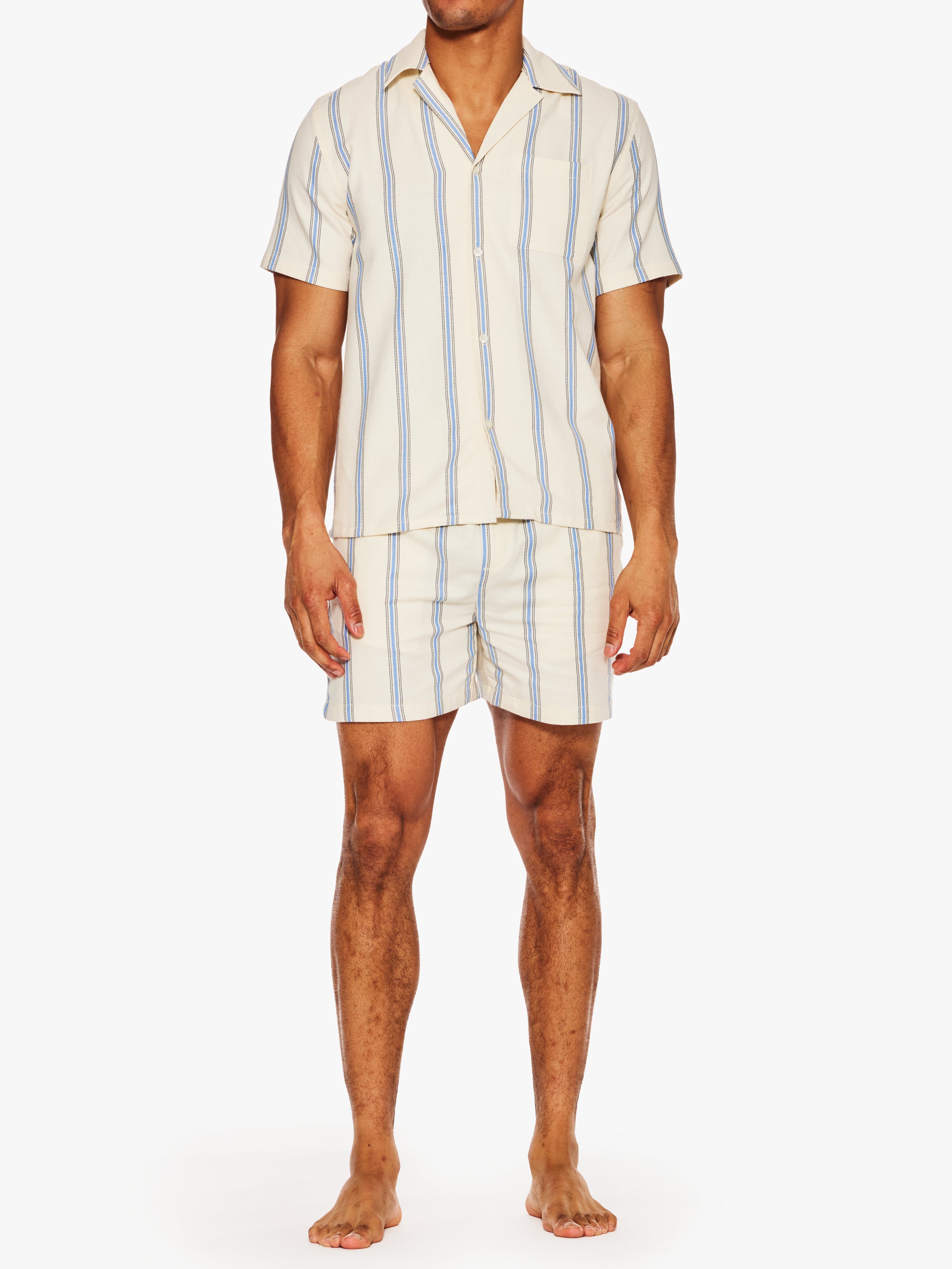 Les Deux Stripe Jacquard T-Shirt