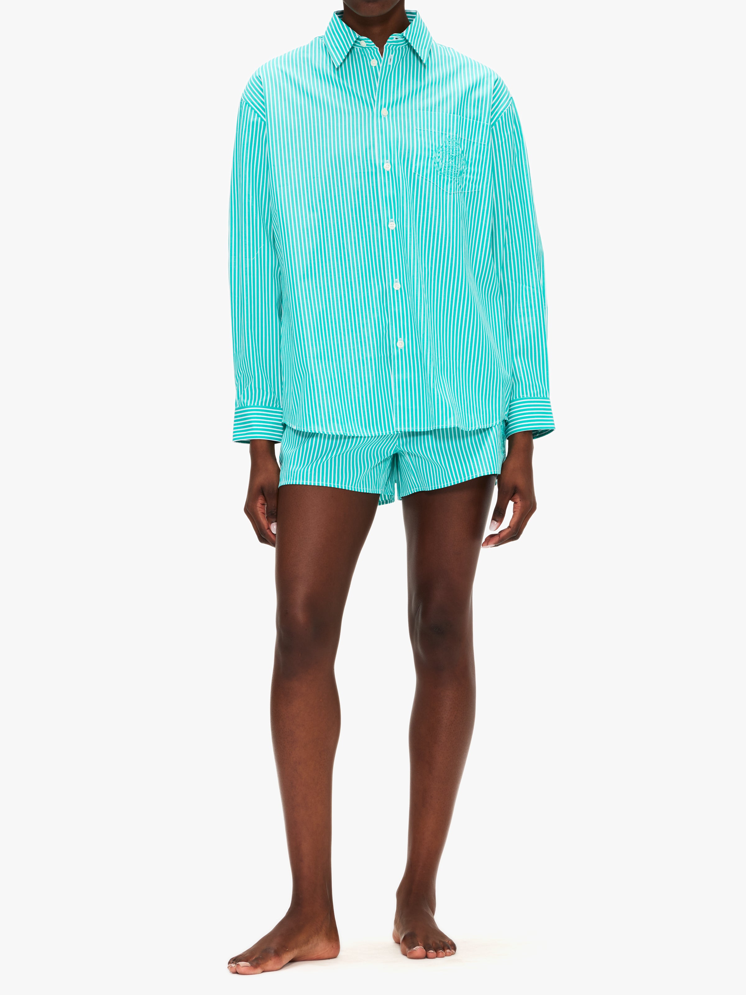 Sporty & Rich NY Crest Oversized Shirt