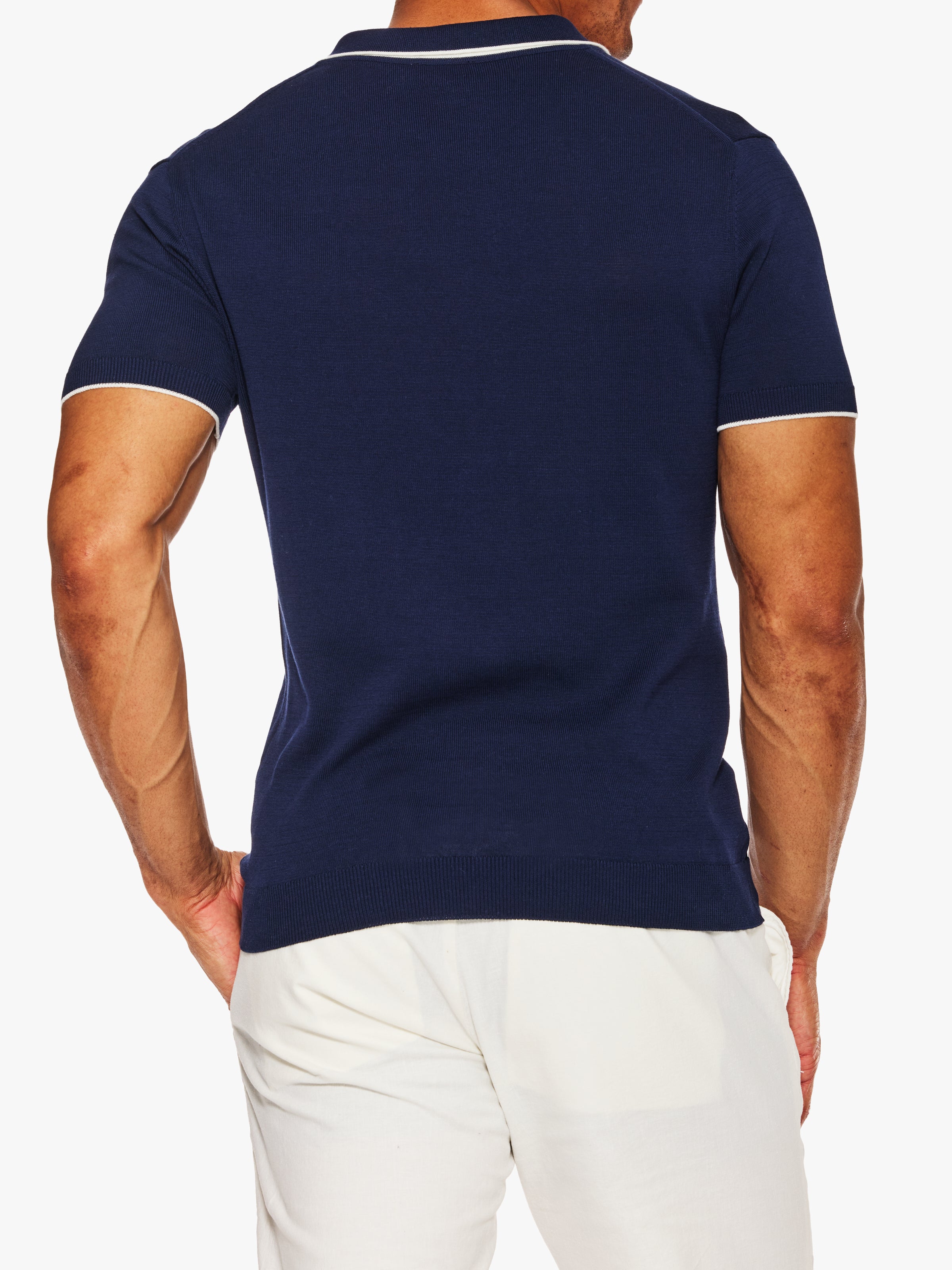 Ron Dorff Cotton Silk Polo With Buttons