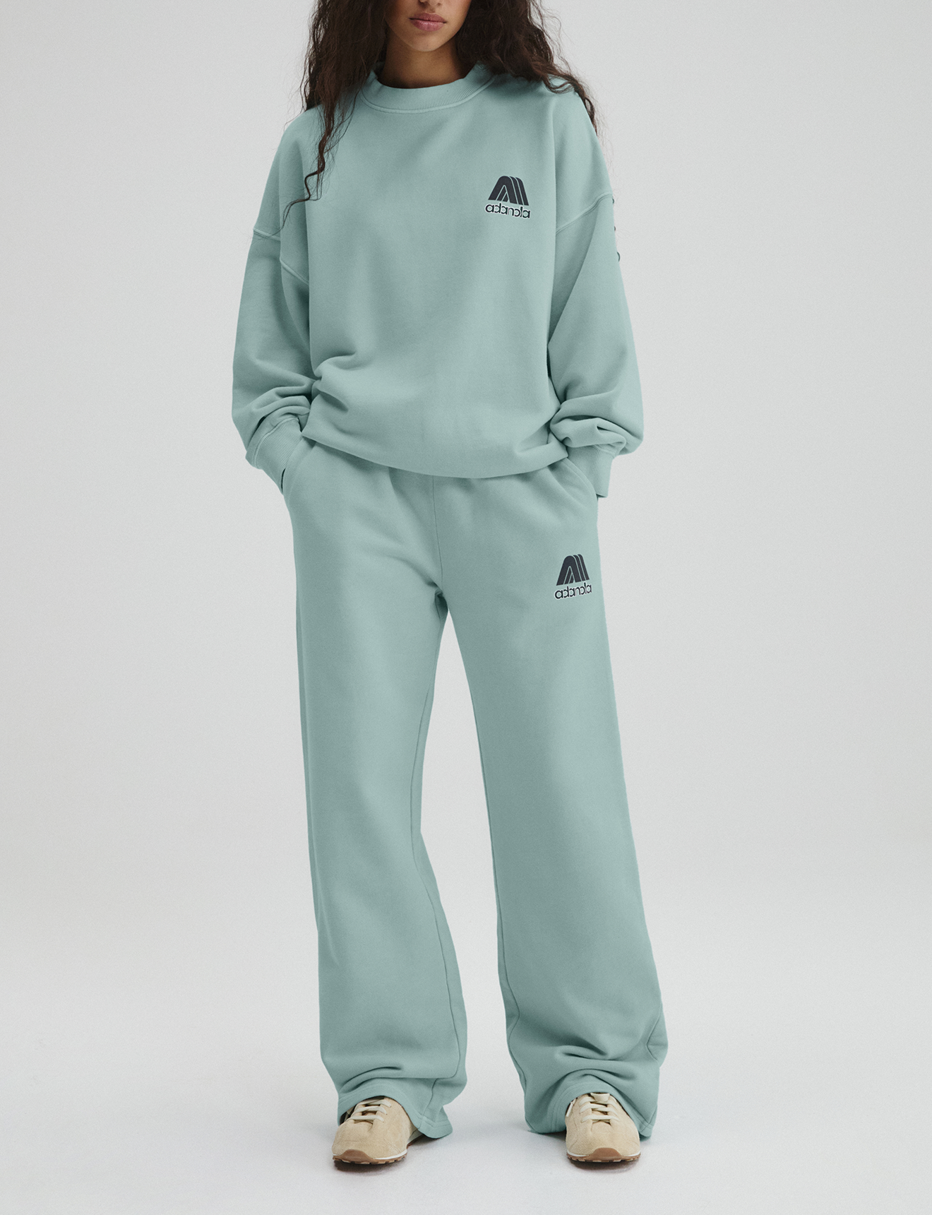 Adanola Echo Washed Straight Leg Sweatpants