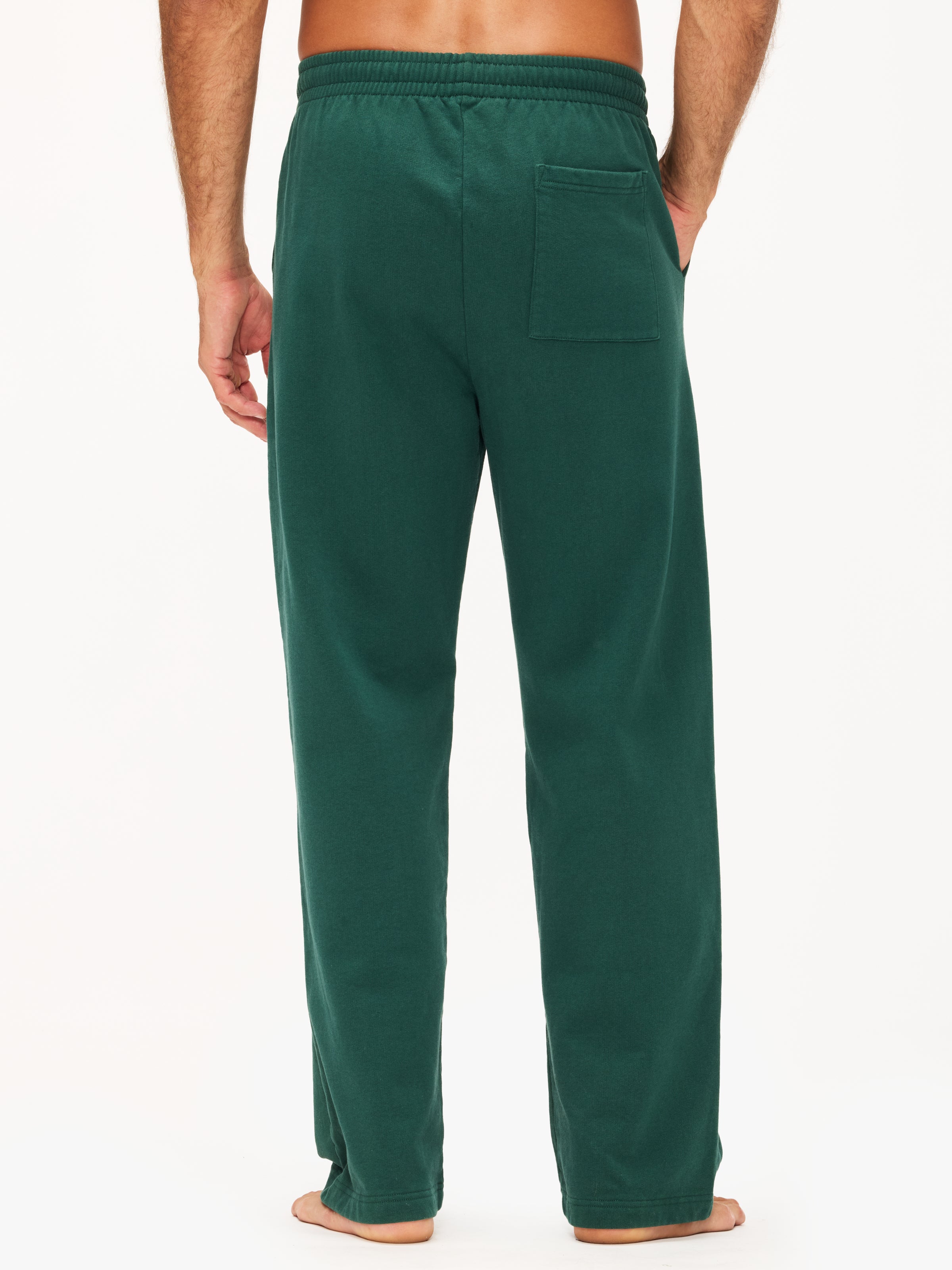 Sporty & Rich NY Crest Embroidered Wide Sweatpant