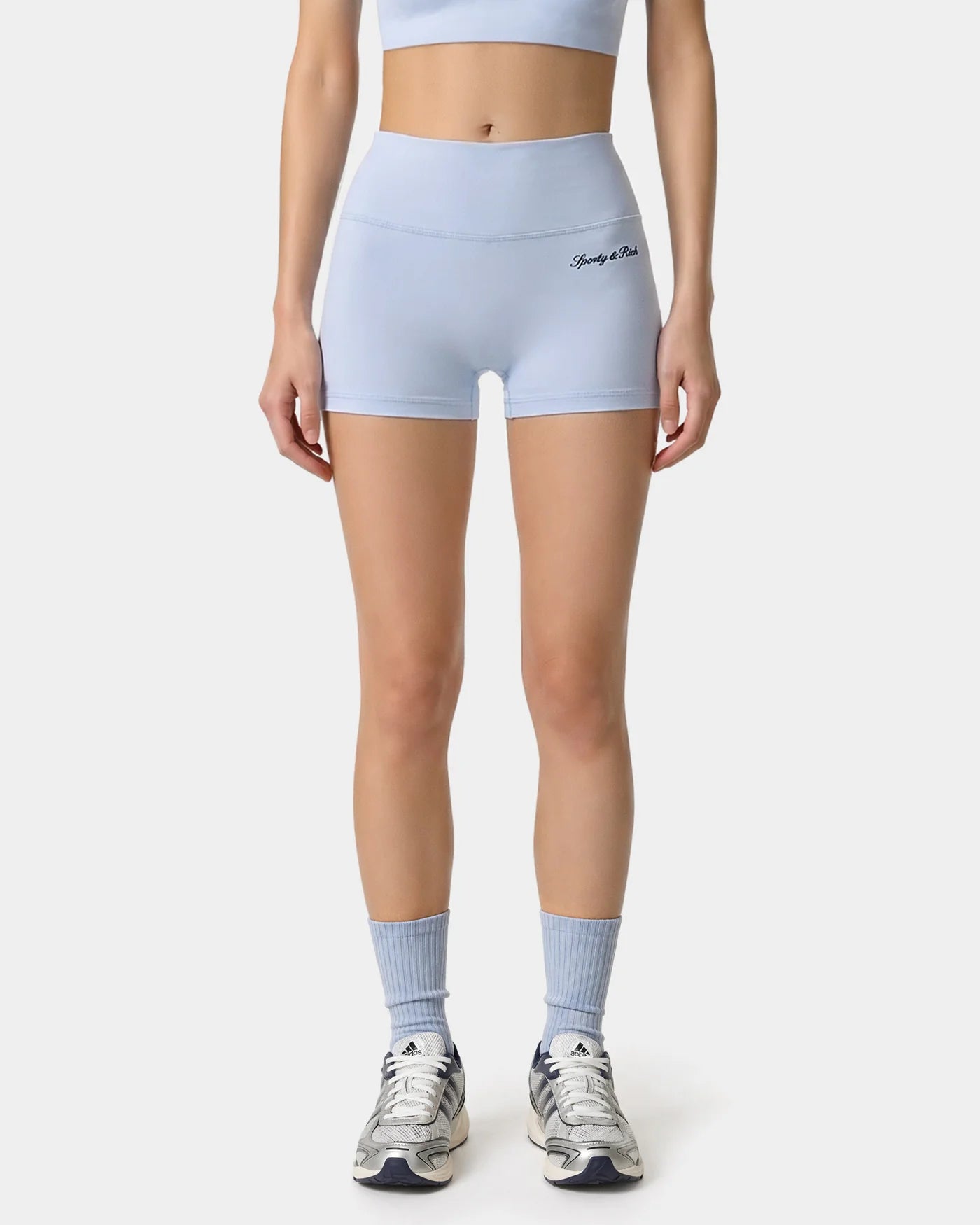 Sporty & Rich Signature Logo Mini Biker Short