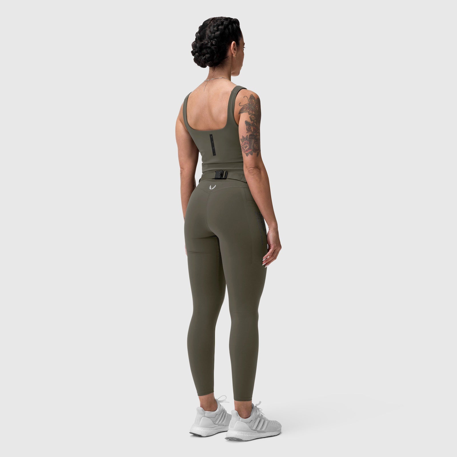 W030. LYCRA® 3-in-1 Legging - Olive