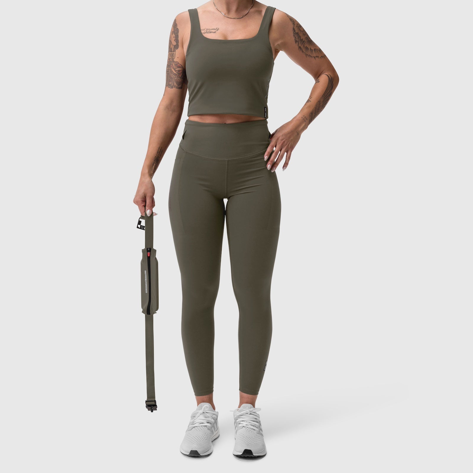 W030. LYCRA® 3-in-1 Legging - Olive